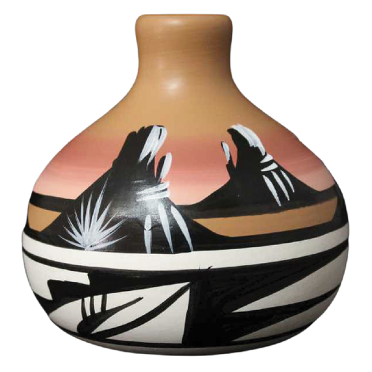11083 Desert Rainbow 3 1/2 x 3 1/2 Ball Vase