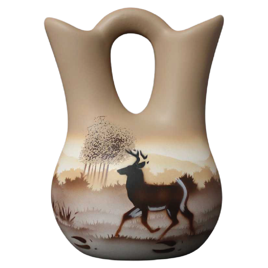 66025 Back Country Tracks Deer 5 1/2 x 8 Wedding Vase