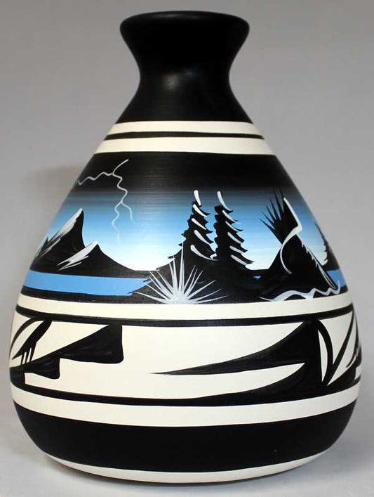 23029 Mountain Storm 7 x 12 Chimney Vase