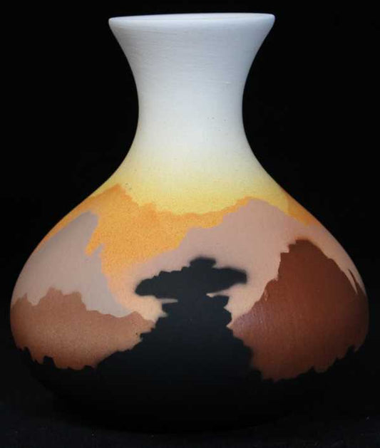 35135 Sunset Canyon  3 1/2 x 4 1/2 Ball Vase