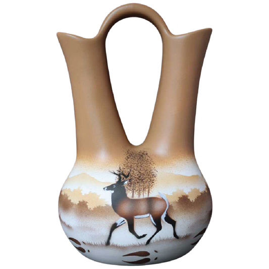 66065 Back Country Tracks Deer 7 1/2 x 12 Wedding Vase