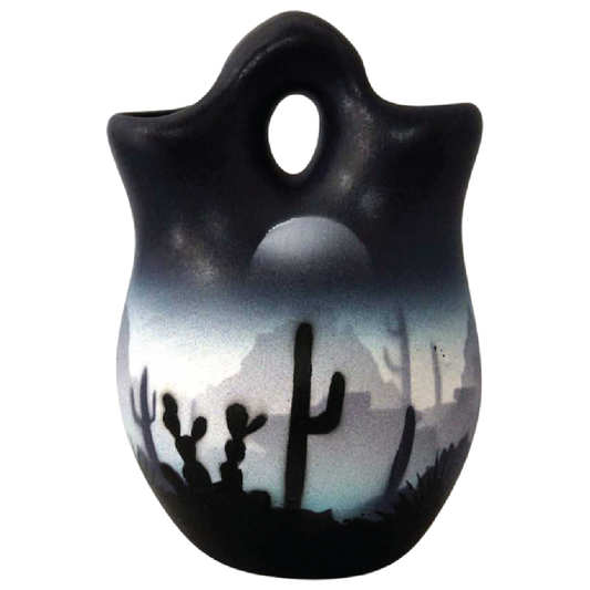 44053 Blue Sonora Desert  3 x 4 Wedding Vase