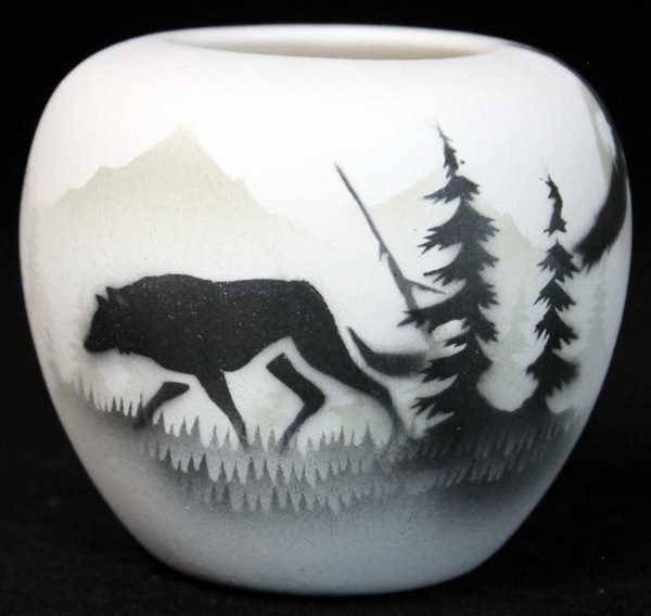 61016 High Country Tracks Wolf Mini Pot