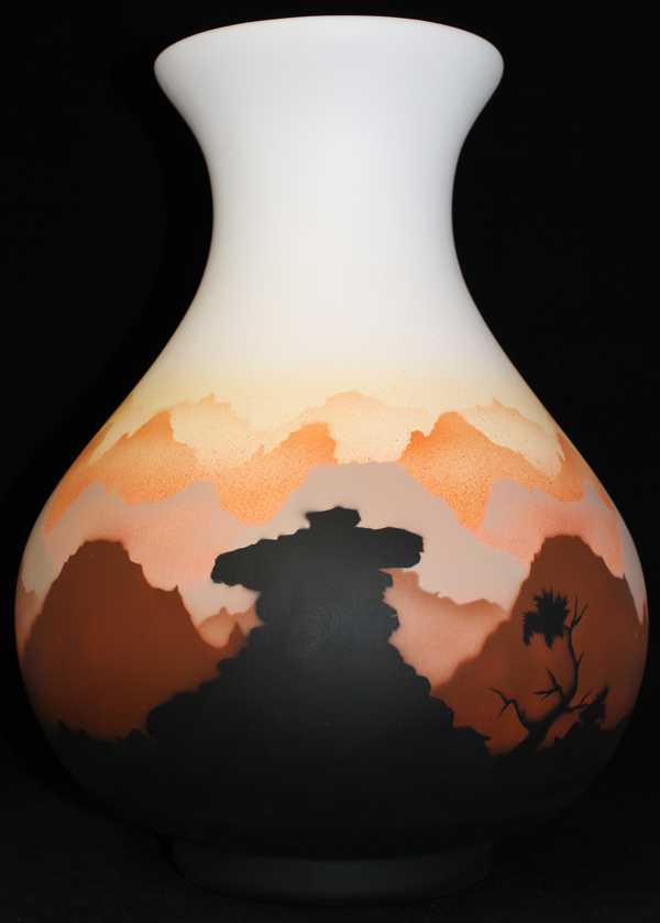 35136 Sunset Canyon  10 1/2 x 14 1/2 Vase