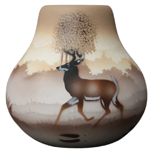 66066 Back Country Tracks Deer 5 1/2 x 5 Arch Canyon Pot