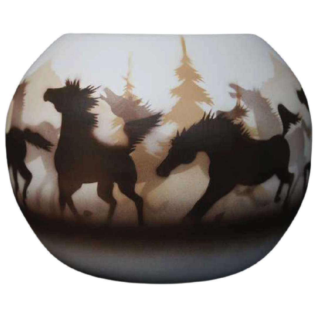 33089 Wild Horses  6 x 5 Bowl