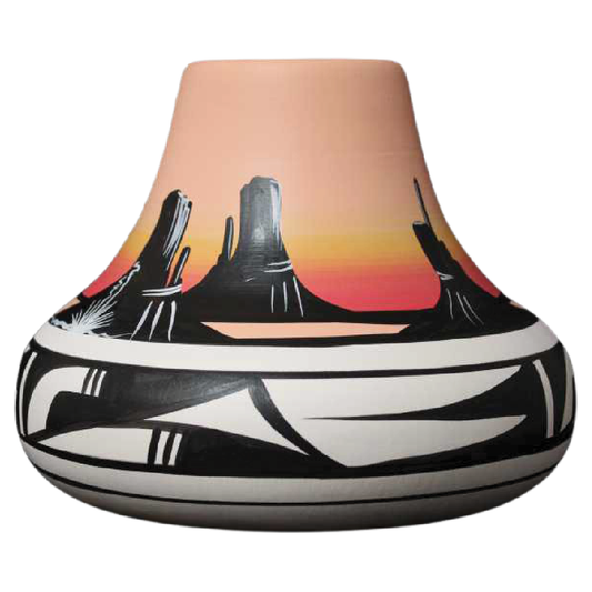 11045 Desert Rainbow 9 x 7 Chimney Vase