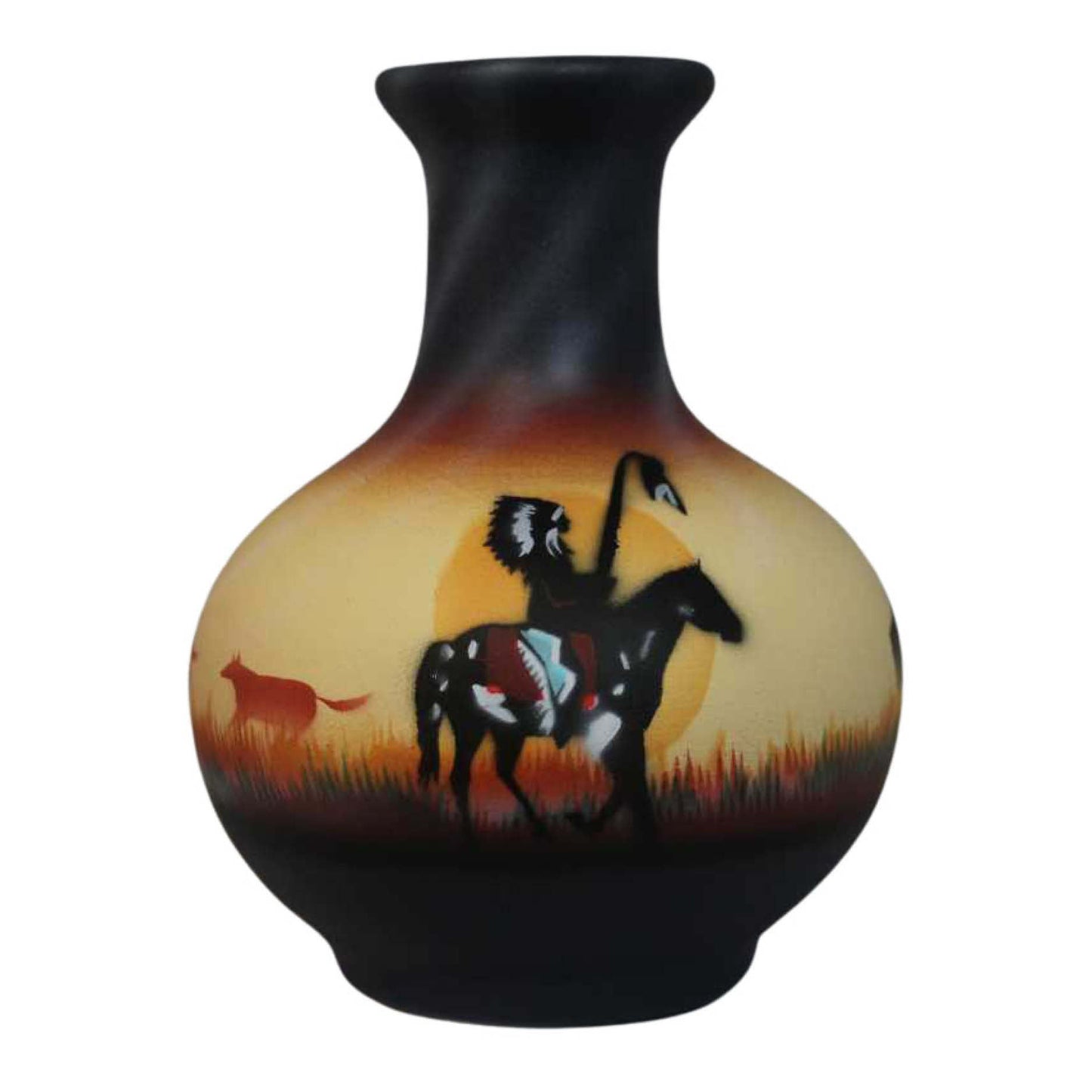 CHM1 Proud Chief 4 1/2 x 6 Vase