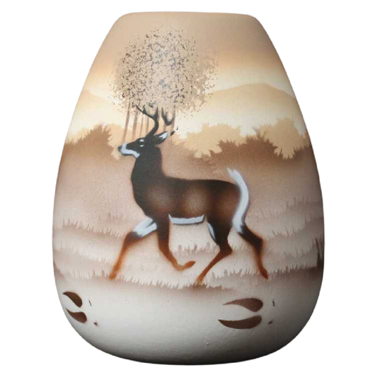 66015 Back Country Tracks Deer 4 x 5 1/2 Vase