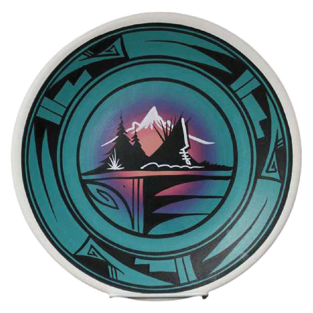 12150 Mountain Rainbow  10 1/2 Plate