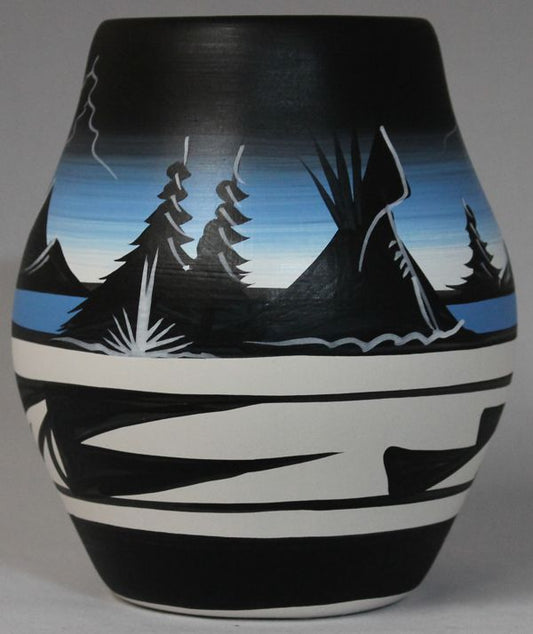 23021 Mountain Storm 4 1/2 x 5 1/2 Vase