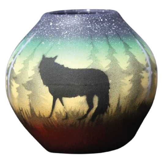 WSB1 Woodland Shadows - Wolf Mini Pot