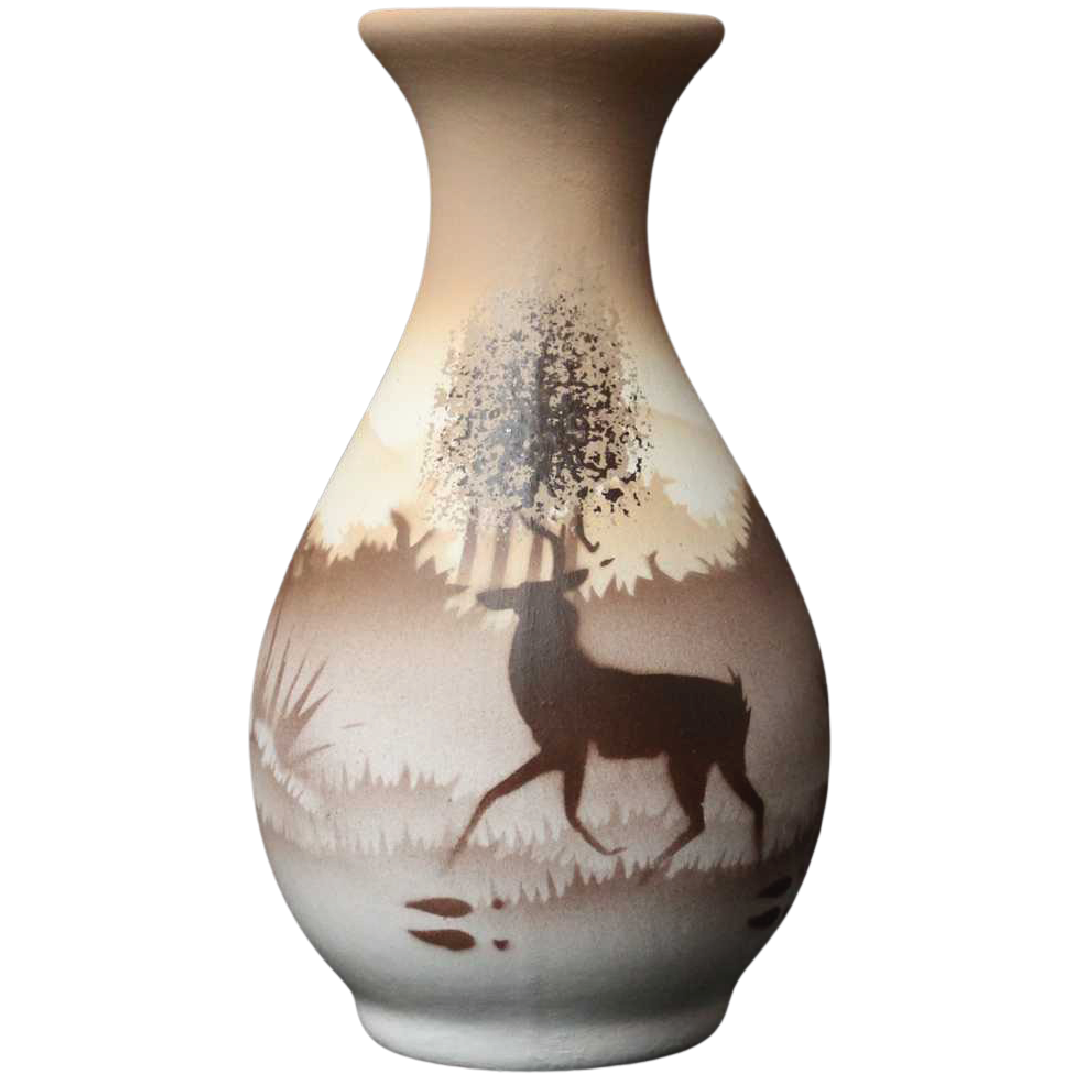 66076 Back Country Tracks Deer 2 1/2 x 5 Bud Vase